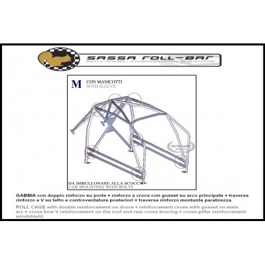 ROLL BAR FIA-J Ford FIESTA MK7 ST 2008>