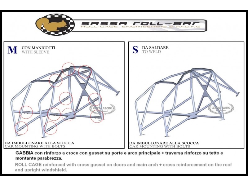 ROLL BAR FIA-J  Citroen C2 2003 > 2010