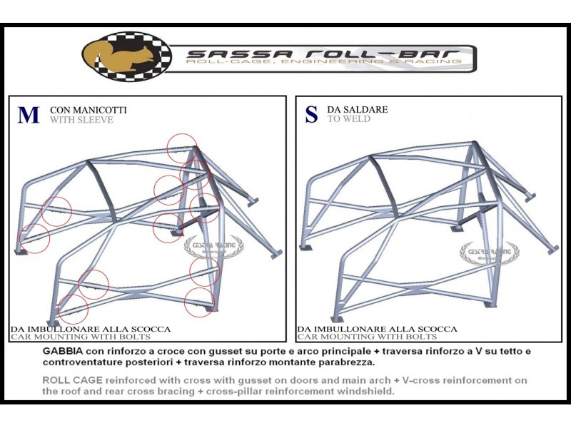 ROLL BAR FIA-J Peugeot 107 2005>