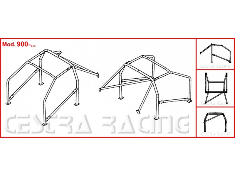 ROLL BAR  Jeep Grand Cherokee (WH) ( smontabile )