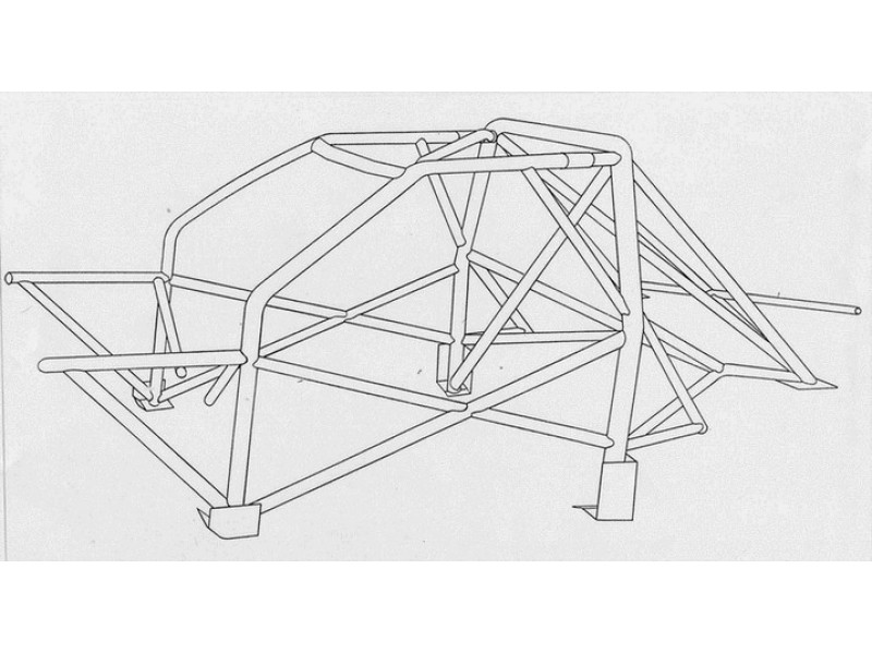 ROLL BAR Omologato FIA-J BMW E36 Coupè (omologa. ONS 7-7/67)