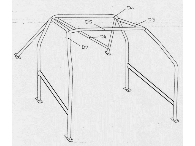 ROLL BAR Conforme FIA-J CITROEN AX (serie ZA)