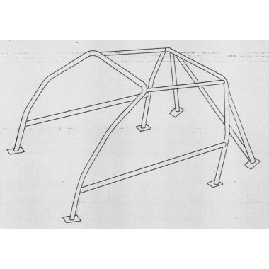 ROLL BAR Conforme FIA-J FIAT UNO ( Serie 146 )