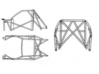 ROLL BAR omologato FIA -  CITROEN SAXO VTS (RAC-MSA 1793)