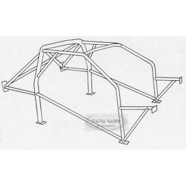 ROLL BAR Conforme FIA-J RENAULT Megane Coach (BA/D