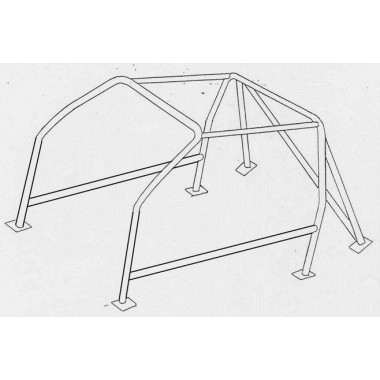 ROLL BAR Conforme FIA-J VOLKSWAGEN Golf II (19E)