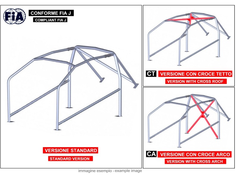 ROLL BAR Conforme FIA-J A 112 1° serie 10/69>12/76