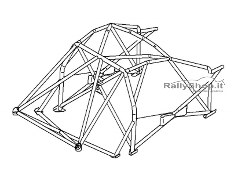 ROLL BAR omologato FIA-J RENAULT Clio III RS (RAC-MSA 2224)