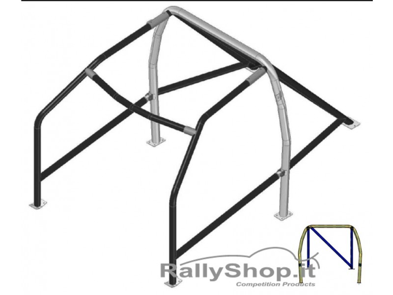 ROLL BAR Conforme FIA-J PEUGEOT 106 (1C)