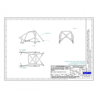 ROLL BAR omologato FIA PEUGEOT 206 XS 1.6, G.T. 2.