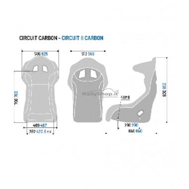 Sedile Sparco  CIRCUIT/II Carbon ( M - L )