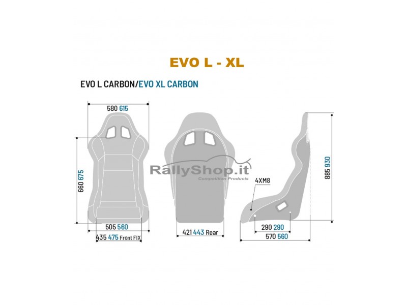 Sedile Sparco EVO Carbon ( M-L-XL)