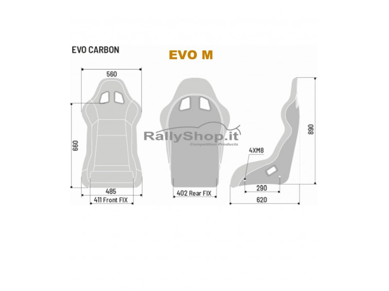 Sedile Sparco EVO Carbon ( M-L-XL)