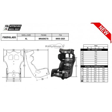 Sedile Sabelt GT-AM ( M-L-XL)