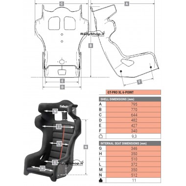 GT-PRO XL 6-PUNTI