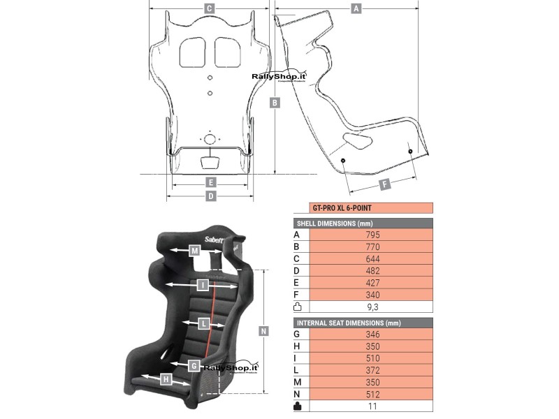 GT-PRO XL 6-PUNTI