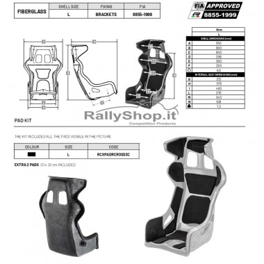 Sedile Sabelt X-PAD RALLYCROSS