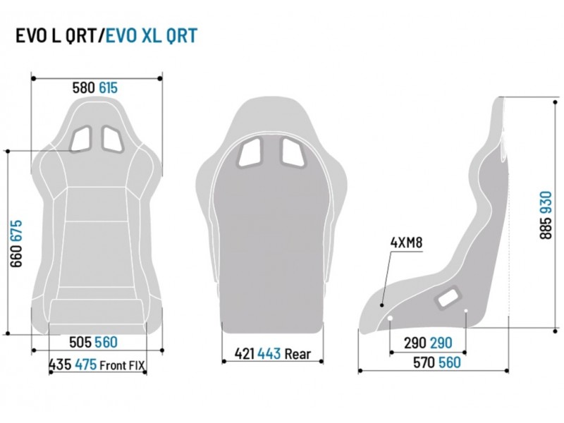 Sedile Sparco EVO QRT L- XL  Gaming-008013-15GNR