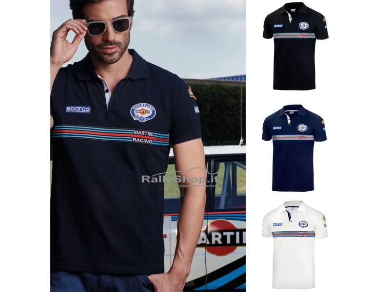 POLO SPARCO REPLICA PATCHES MARTINI RACING-01275MR