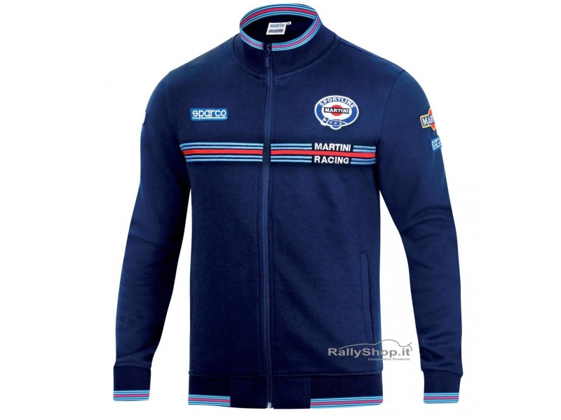 FELPA SPARCO FULL ZIP MARTINI RACING