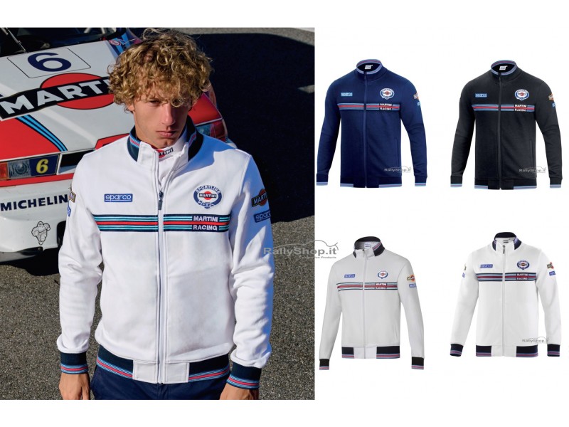 FELPA SPARCO FULL ZIP MARTINI RACING