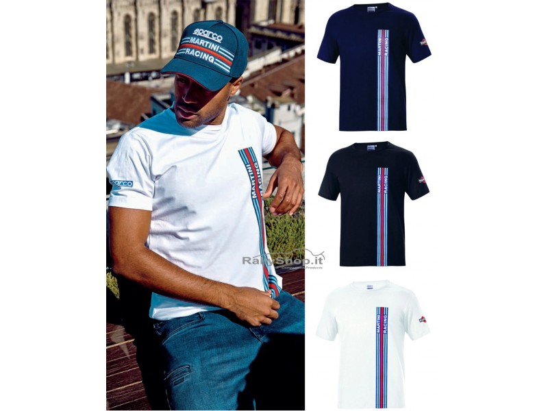 Sparco T-SHIRT BIG STRIPES MARTINI RACING