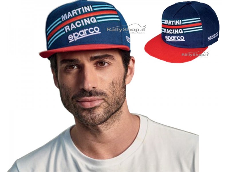 CAPPELLO SPARCO VISIERA PIATTA MARTINI RACING