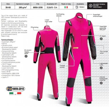 Tuta Sabelt HERO SUPERLIGHT WOMAN TS-10